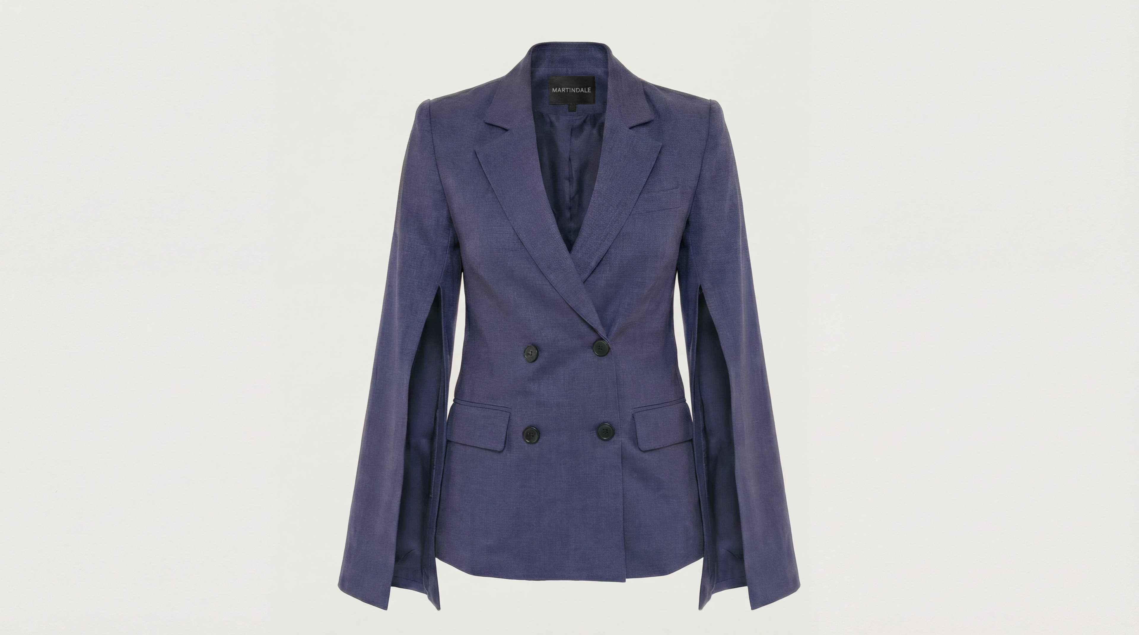 The Josephine Linen Blazer in Ink